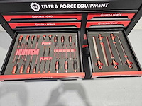 Ultra force equipment redline xl gereedschapswagen 12 laden 471 pcs gereedschap - afbeelding 3 van  9