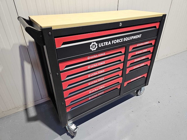 Ultra force equipment redline xl gereedschapswagen 12 laden 471 pcs gereedschap - afbeelding 7 van  9