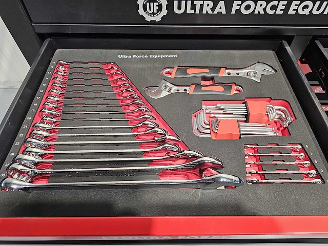 Ultra force equipment redline xl gereedschapswagen 12 laden 471 pcs gereedschap - afbeelding 21 van  22