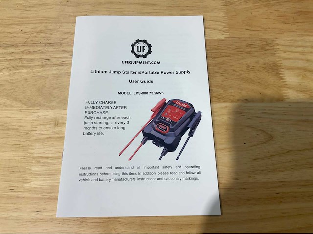 Ultra force equipment startbooster incl bevestiging muur 800a - eps800 - power bank - afbeelding 4 van  13