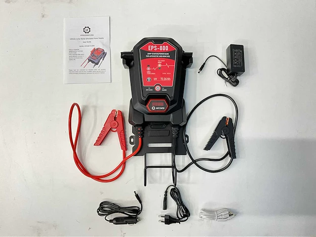 Ultra force equipment startbooster incl bevestiging muur 800a - eps800 - power bank - afbeelding 7 van  13