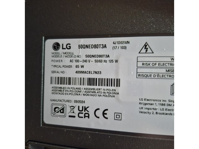 Ultra hd televisie lg, 50qned80t3a - afbeelding 3 van  7