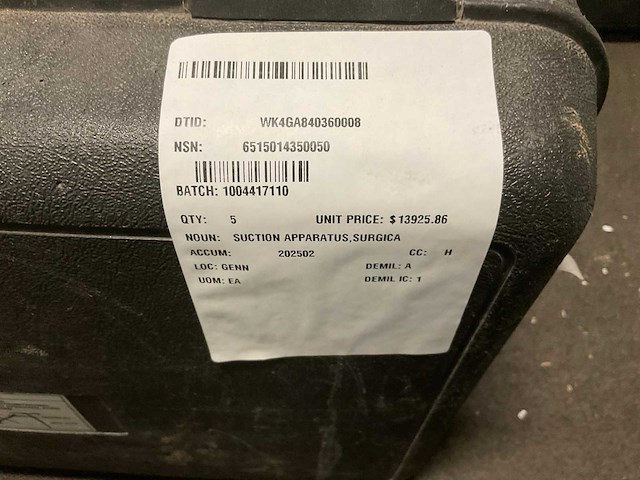 Ultra-lite impact model 326 portable suction system - afbeelding 2 van  10