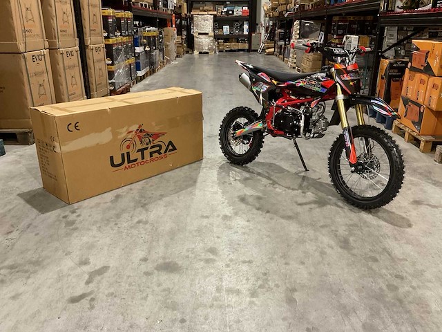 Ultra motocross 125 cc crossmotor met elektrische start - afbeelding 7 van  33