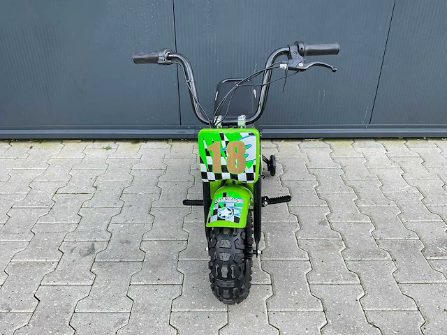 Ultra motocross 250dh 27fe monkey bike groen kinderfiets - afbeelding 9 van  14