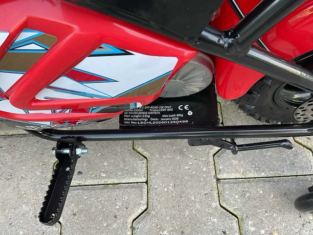 Ultra motocross 250dh 27fe monkey bike rood kinderfiets - afbeelding 8 van  20