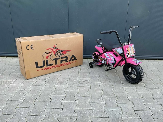 Ultra motocross 250dh 27fe monkey bike roze kinderfiets - afbeelding 9 van  16