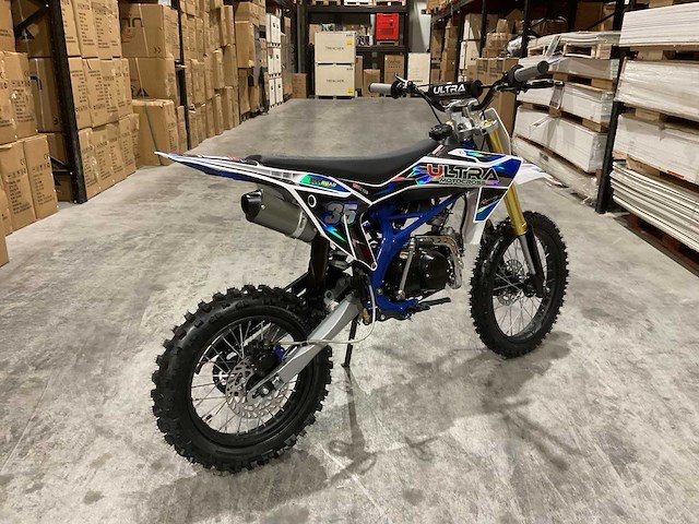 Ultra motocross db003 26de 125cc blauw motorfiets - afbeelding 10 van  18