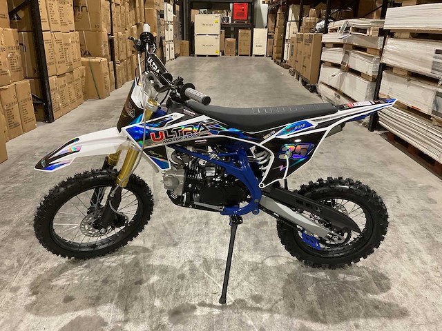 Ultra motocross db003 26de 125cc blauw motorfiets - afbeelding 11 van  18