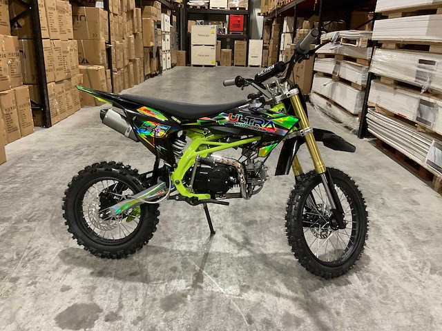 Ultra motocross db003 26de 125cc groen motorfiets - afbeelding 11 van  13