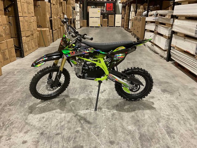 Ultra motocross db003 26de 125cc groen motorfiets - afbeelding 6 van  10