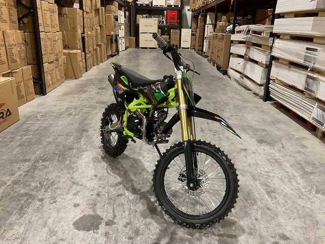 Ultra motocross db003 26de 125cc groen motorfiets - afbeelding 7 van  9