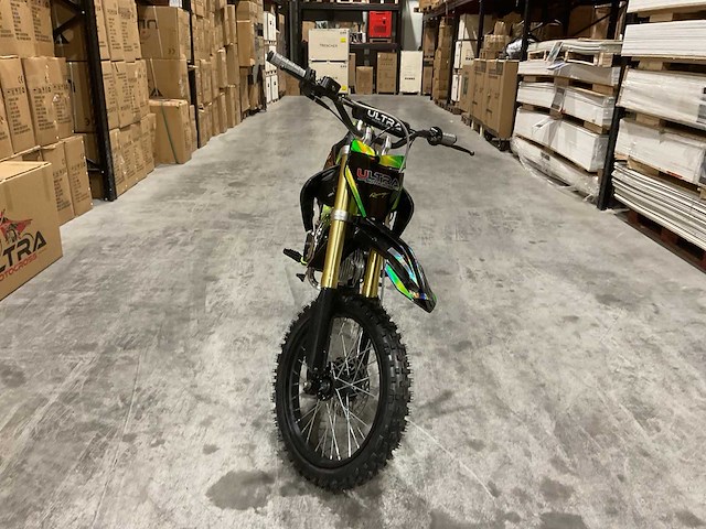 Ultra motocross db003 26de 125cc groen motorfiets - afbeelding 14 van  18