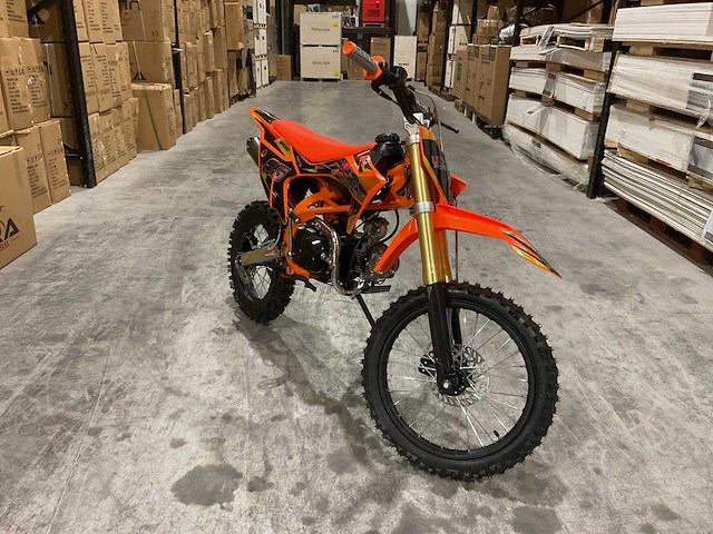 Ultra motocross db003 26de 125cc oranje motorfiets - afbeelding 6 van  18
