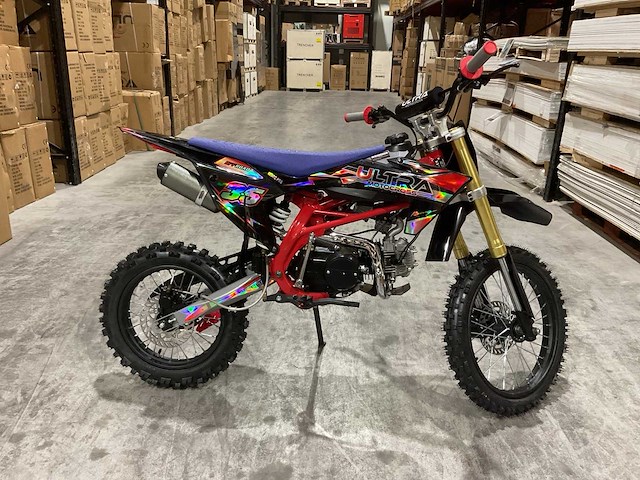 Ultra motocross db003 26de 125cc rood motorfiets - afbeelding 11 van  17