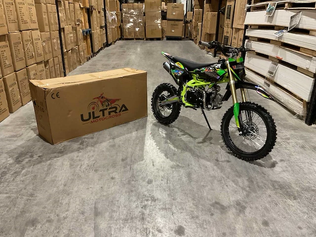 Ultra motocross db003 groen 27ju motorfiets - afbeelding 16 van  56