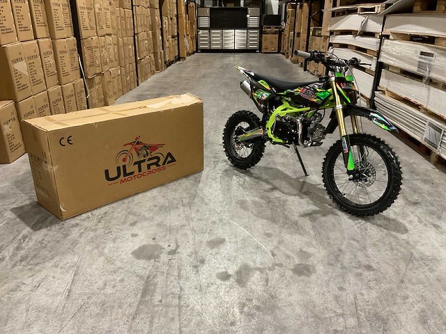 Ultra motocross db003es 27ap groen motorfiets - afbeelding 9 van  38
