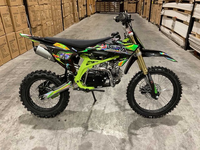 Ultra motocross db003es 27ap groen motorfiets - afbeelding 12 van  38