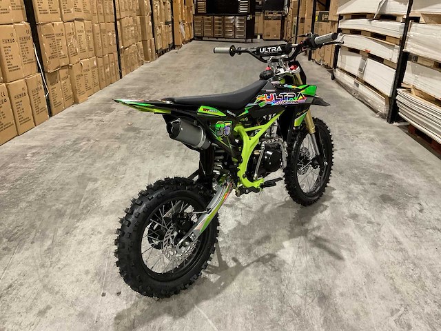 Ultra motocross db003es 27ap groen motorfiets - afbeelding 16 van  48