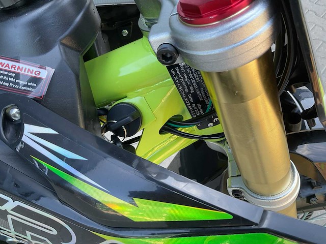Ultra motocross db003es 27ap groen motorfiets - afbeelding 9 van  42