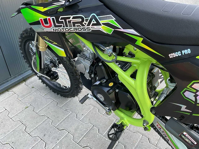 Ultra motocross db003es 27ap groen motorfiets - afbeelding 10 van  17