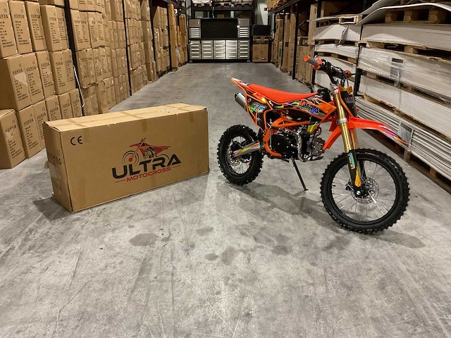 Ultra motocross db003es 27ap oranje motorfiets - afbeelding 14 van  56