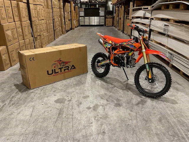 Ultra motocross db003es 27ap oranje motorfiets - afbeelding 14 van  56