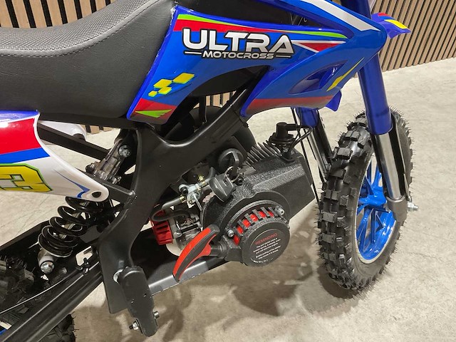 Ultra motocross db01 27ja blauw 49cc motorfiets - afbeelding 3 van  28