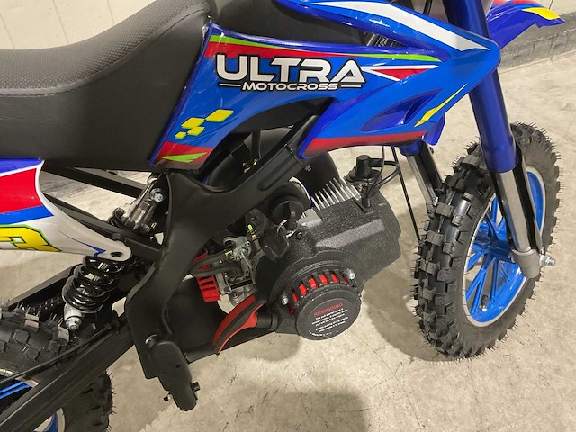 Ultra motocross db01 27ja blauw 49cc motorfiets - afbeelding 16 van  28