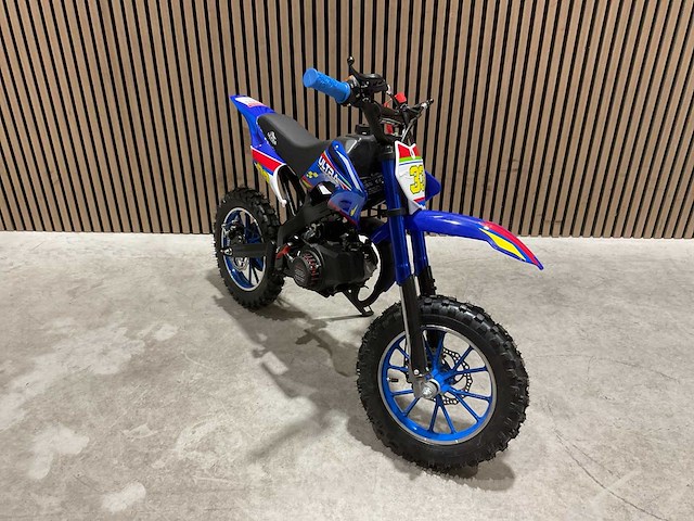 Ultra motocross db01 27ja blauw 49cc motorfiets - afbeelding 13 van  46