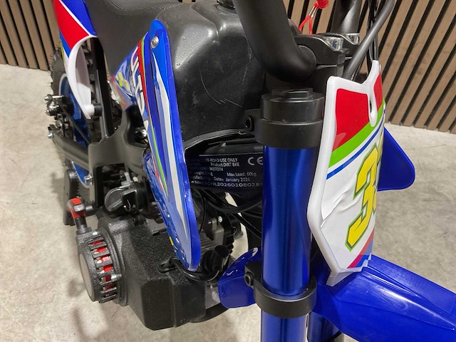 Ultra motocross db01 27ja blauw 49cc motorfiets - afbeelding 14 van  46