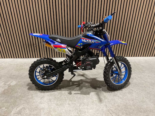 Ultra motocross db01 27ja blauw 49cc motorfiets - afbeelding 15 van  46