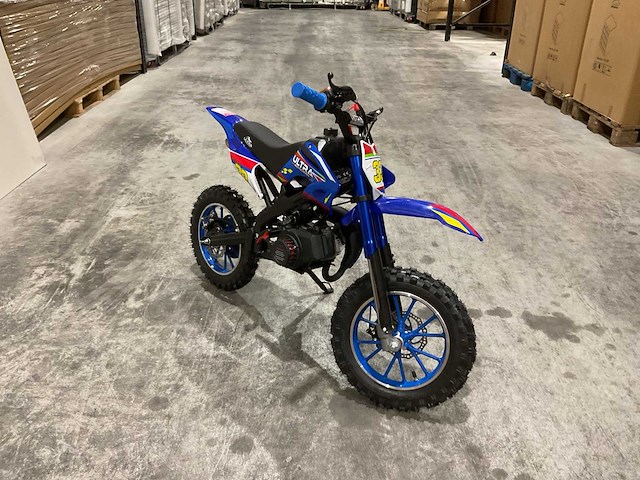 Ultra motocross db01 27ja blauw 49cc motorfiets - afbeelding 42 van  46
