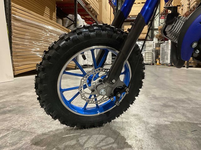 Ultra motocross db01 27ja blauw 49cc motorfiets - afbeelding 12 van  46