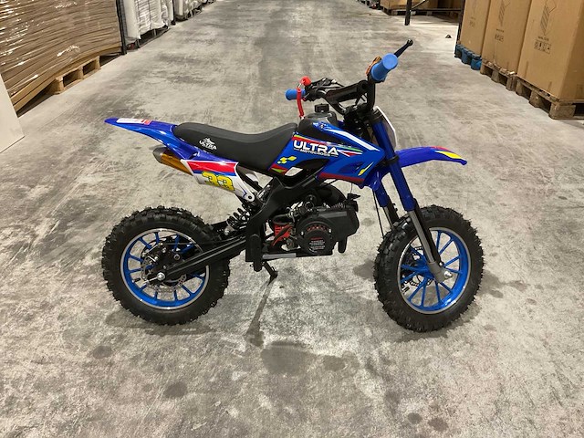 Ultra motocross db01 27ja blauw 49cc motorfiets - afbeelding 44 van  46
