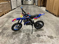 Ultra motocross db01 27ja blauw 49cc motorfiets - afbeelding 1 van  46