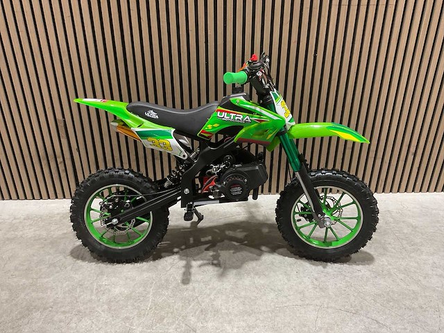 Ultra motocross db01 27ja groen 49cc motorfiets - afbeelding 13 van  42