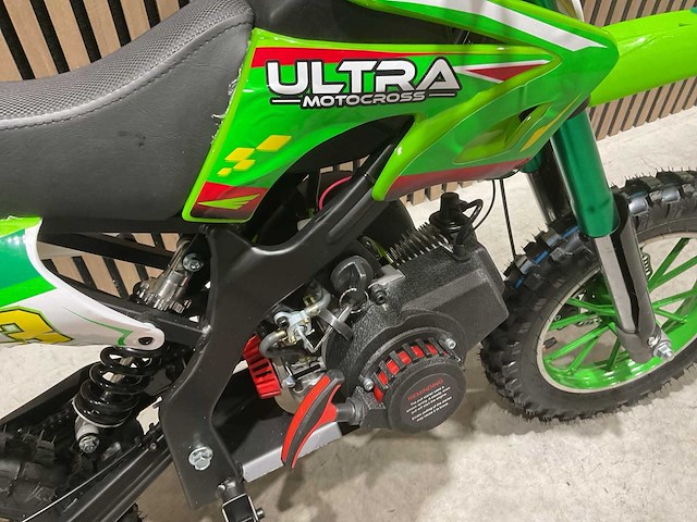 Ultra motocross db01 27ja groen 49cc motorfiets - afbeelding 14 van  42