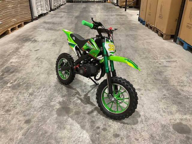 Ultra motocross db01 27ja groen 49cc motorfiets - afbeelding 32 van  35