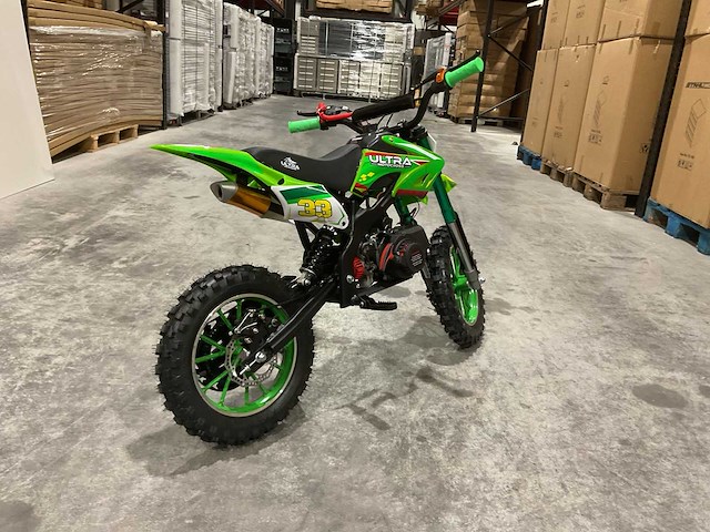 Ultra motocross db01 27ja groen 49cc motorfiets - afbeelding 2 van  33
