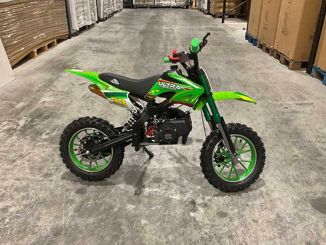 Ultra motocross db01 27ja groen 49cc motorfiets - afbeelding 30 van  33