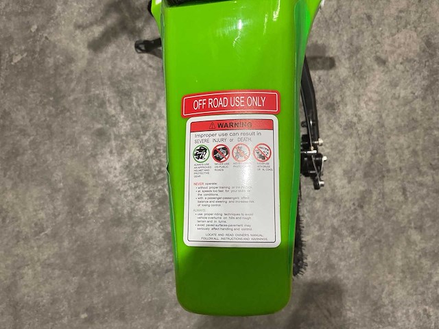Ultra motocross db01 27ja groen 49cc motorfiets - afbeelding 4 van  42