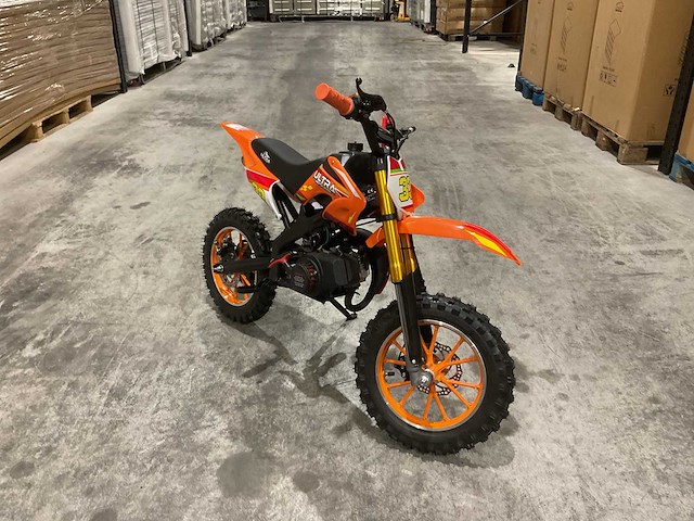 Ultra motocross db01 27ja oranje 49cc motorfiets - afbeelding 35 van  39