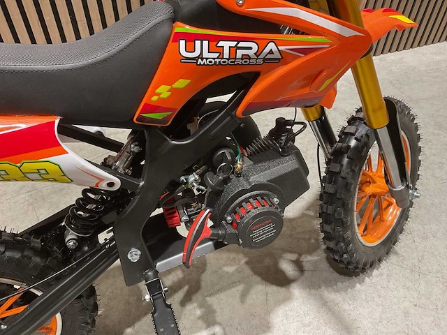 Ultra motocross db01 27ja oranje 49cc motorfiets - afbeelding 12 van  25