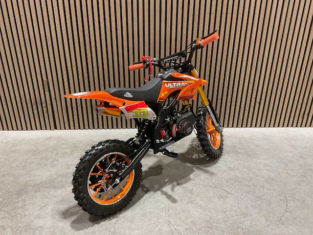 Ultra motocross db01 27ja oranje 49cc motorfiets - afbeelding 14 van  25