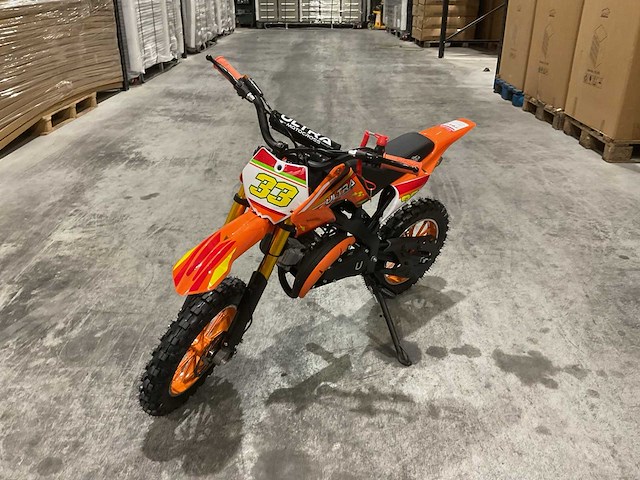 Ultra motocross db01 27ja oranje 49cc motorfiets - afbeelding 23 van  46