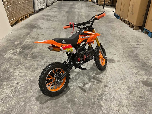 Ultra motocross db01 27ja oranje 49cc motorfiets - afbeelding 1 van  38