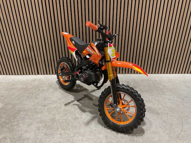 Ultra motocross db01 27ja oranje 49cc motorfiets - afbeelding 12 van  38
