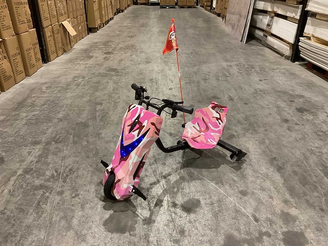 Ultra motocross drift trike 27ja 250w roze voertuig - afbeelding 12 van  29