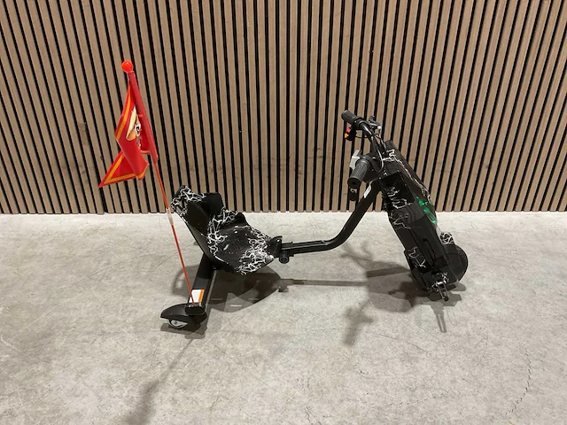 Ultra motocross drift trike 27ja 250w zwart bliksem voertuig - afbeelding 10 van  33